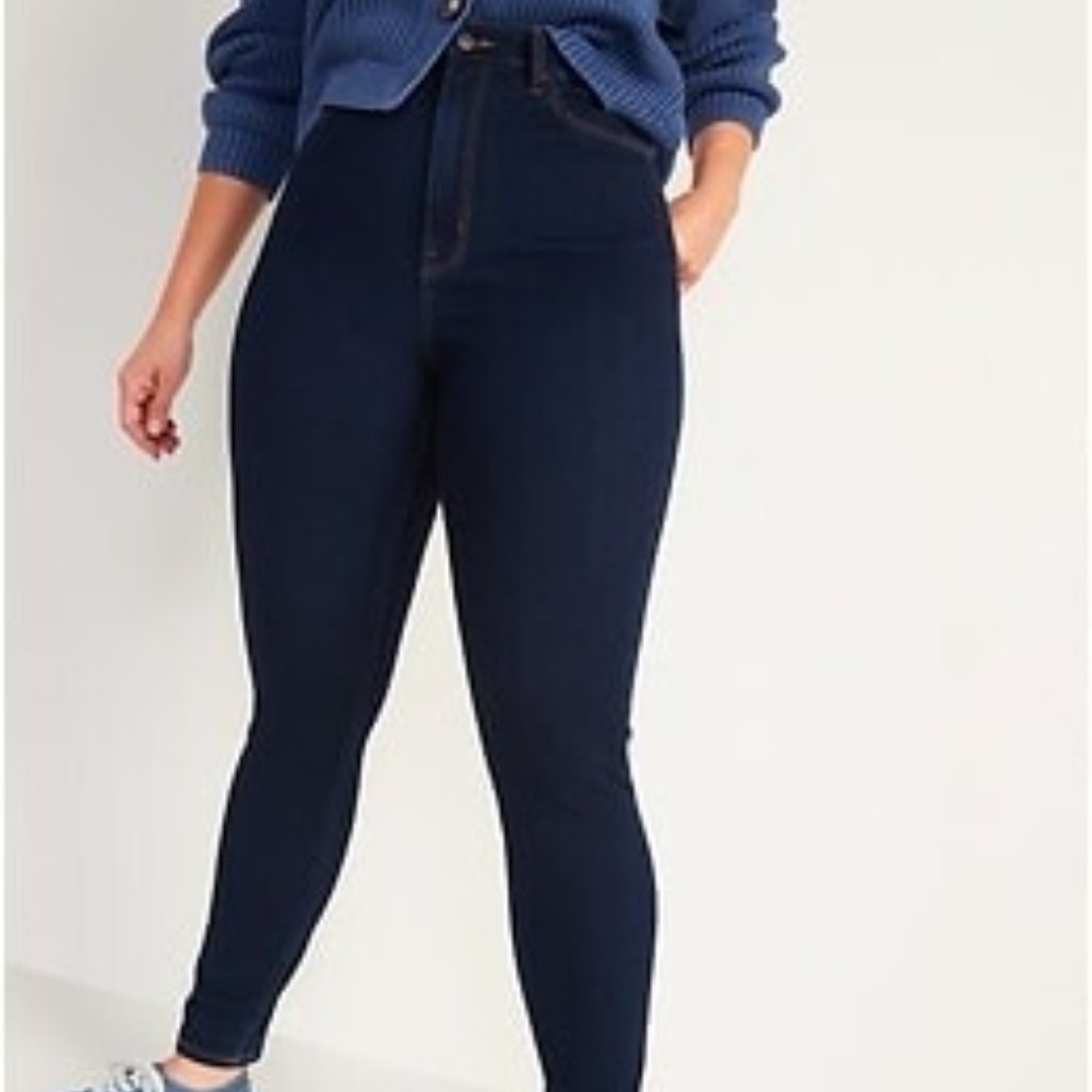 Old Navy Higher High-Waisted Rockstar Built in Sculpt Jeans